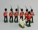 The Royal Welch Fusiliers With Officer and Goat Mascot